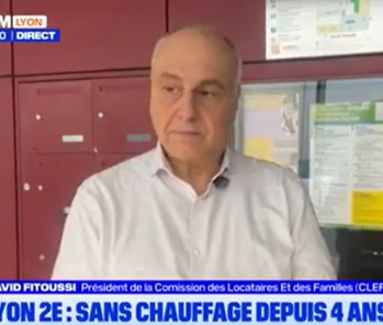 Lyon 2e : sans chauffage depuis 4 ans : l'interwiew de notre président sur BFM TV